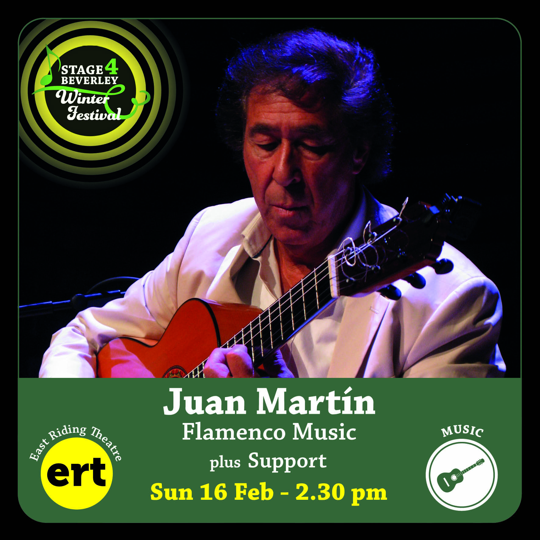 Stage4Beverley Winter Festival | Juan Martín plus Support – Flamenco music from the Maestro