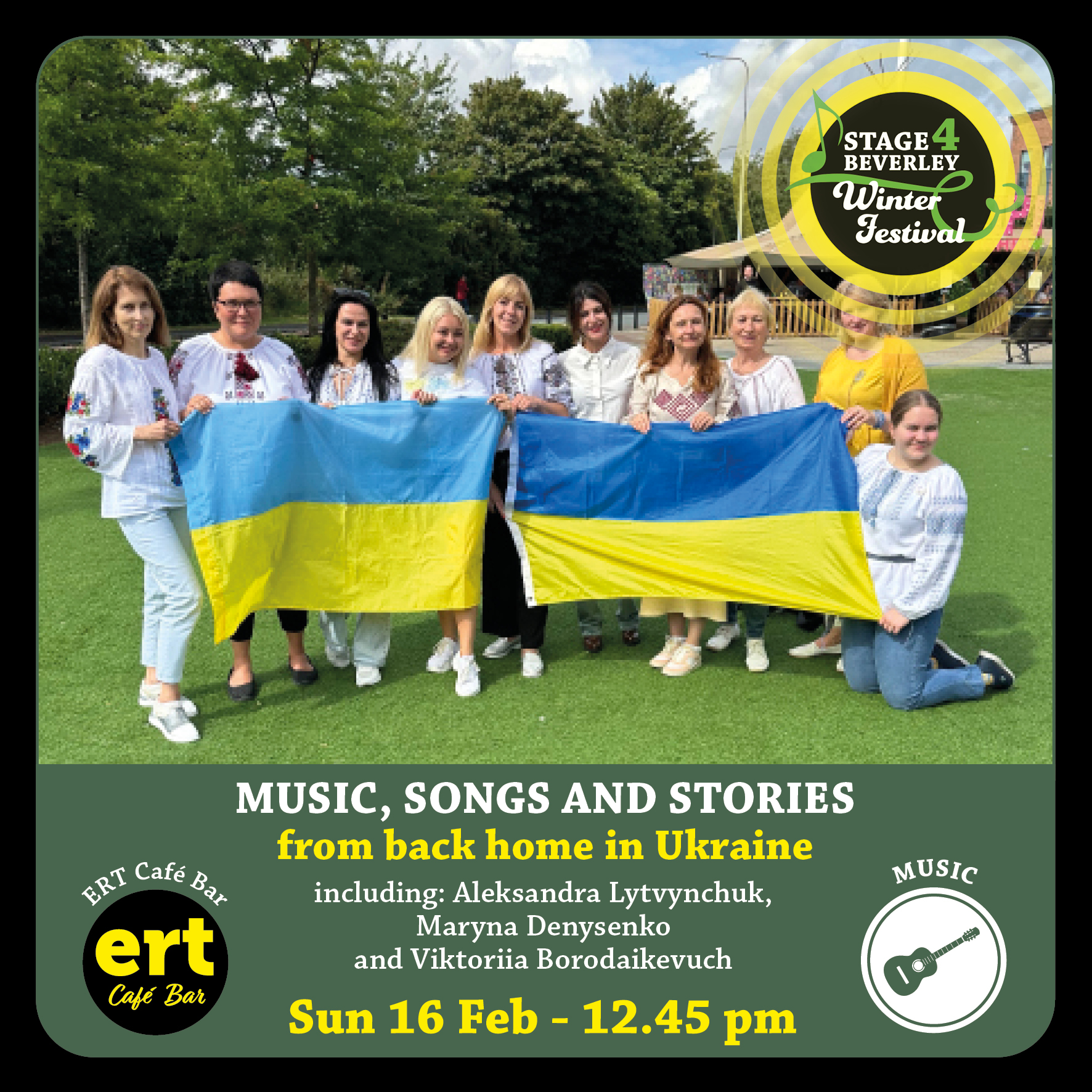 Stage4Beverley Winter Festival | Music, Songs & Stories from back home in Ukraine